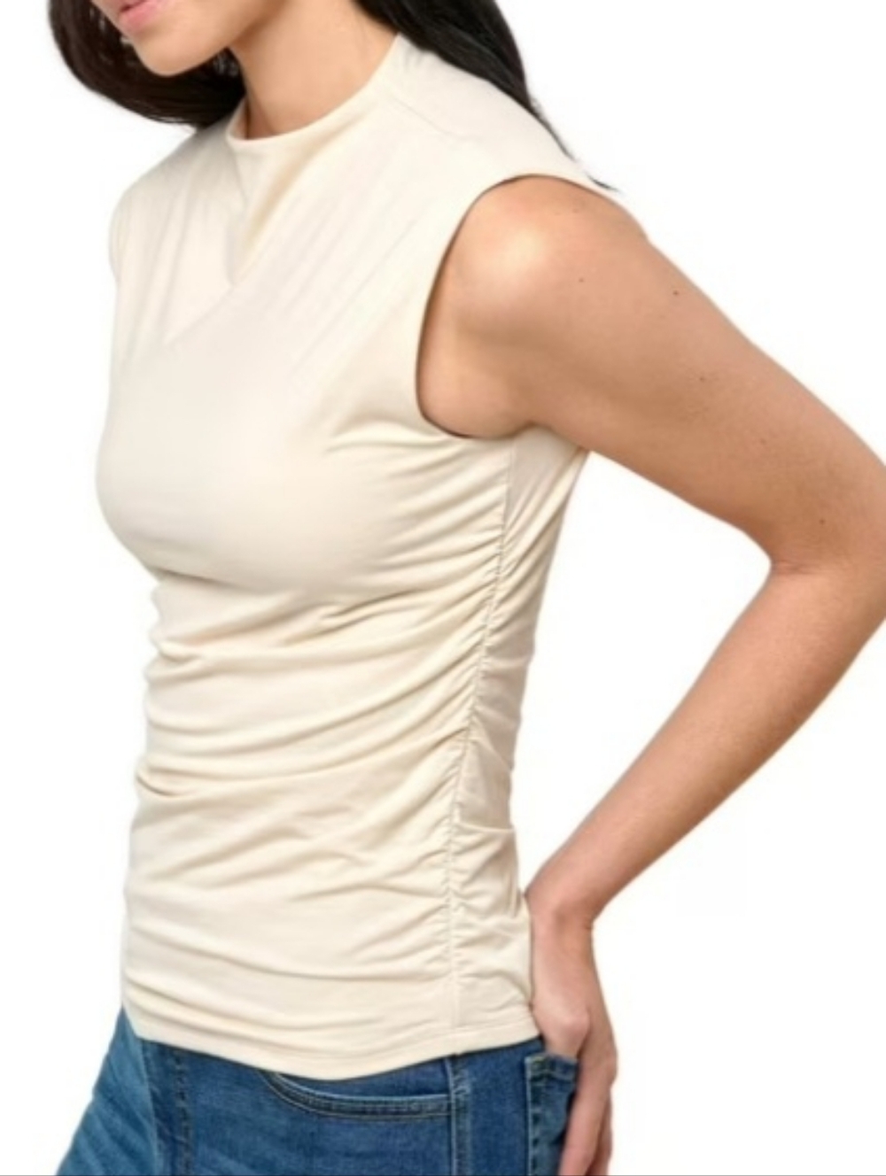 RM by Rebecca Minkoff Women's Tank Top cream -A02